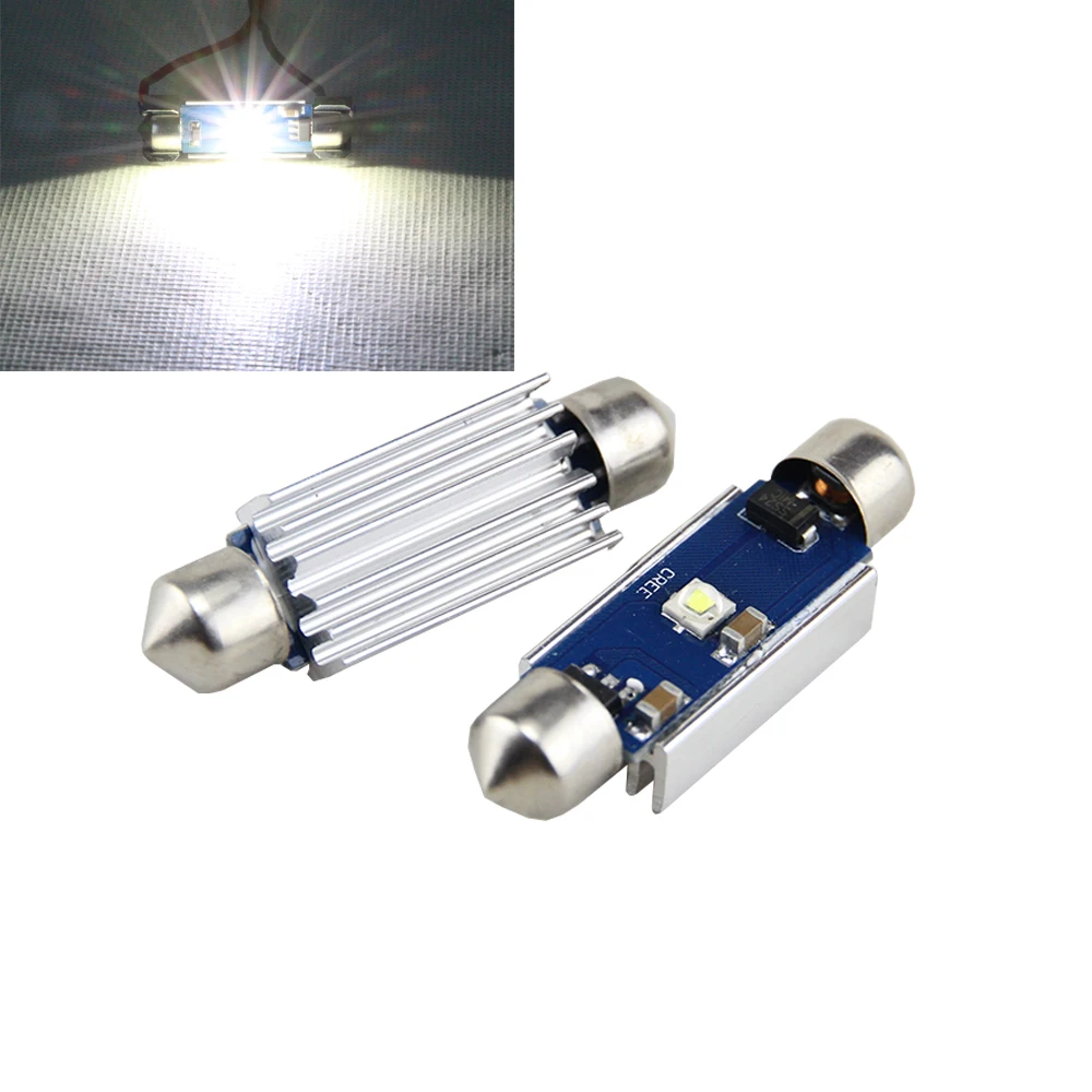 

2x LED 36mm Pure White CANbus C5W Bulbs 5W Cree chip Interior Lights License Plate Light For BMW E39 E36 E46 E90 E60 E30 E53 E70