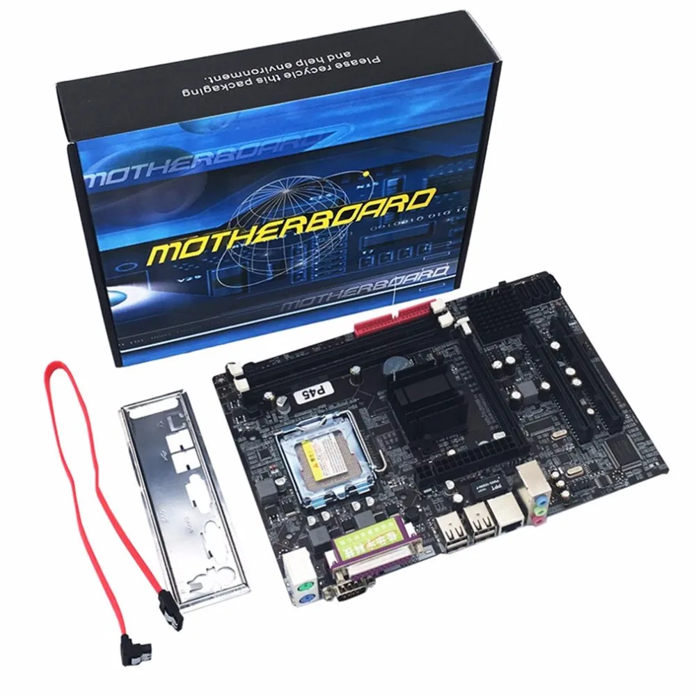 Kaufen Professionelle Mainboard P45 Sockel LGA 771 DDR3 Speicher 8 gb Computer Motherboard Unterstützung Xeon CPU 6 kanal Audio Chip