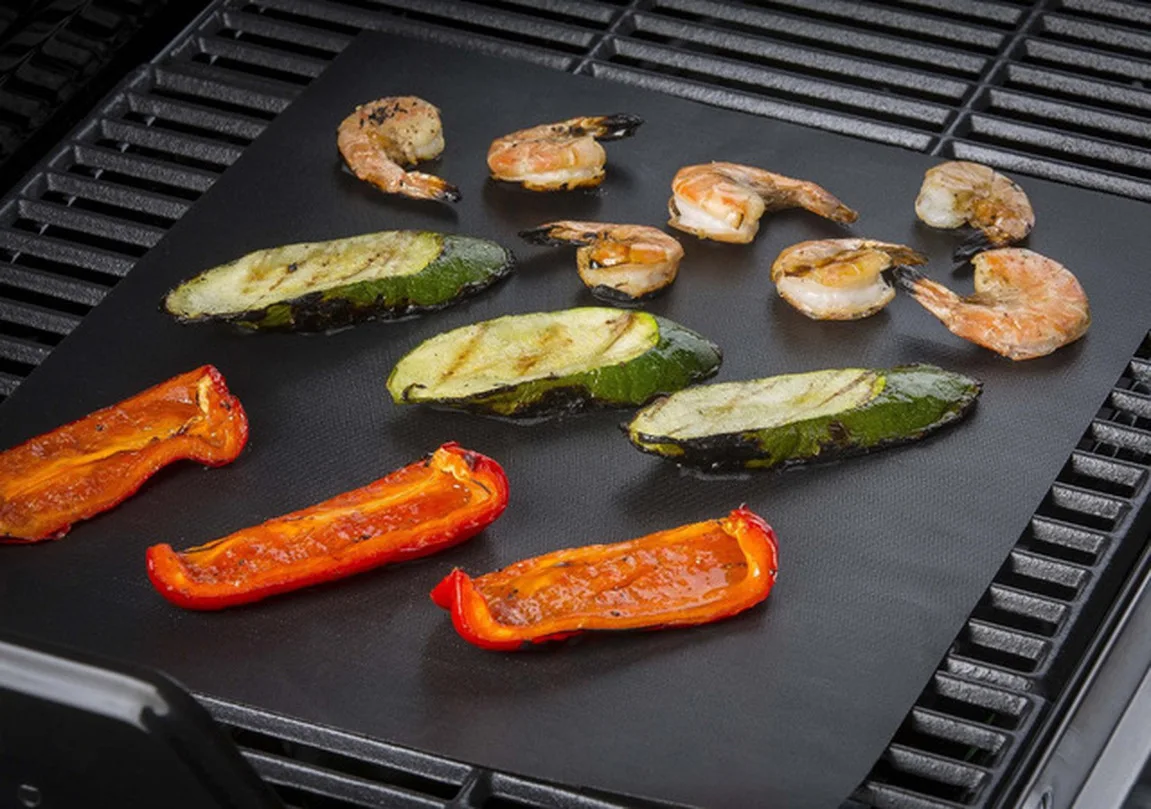 

PTFE Non-stick BBQ Grill Mat Barbecue Baking Liners Reusable Teflon Cooking Sheets 40 * 30cm Cooking Too