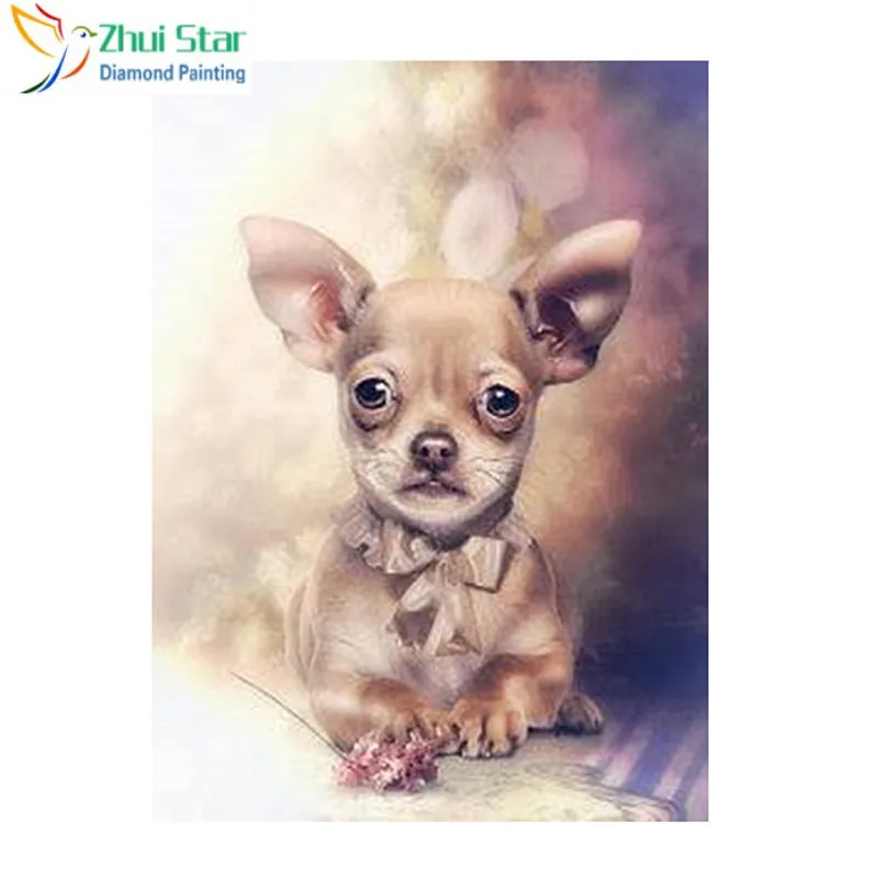 

Cartoon 5D Diamond Embroidery Dog Picture of Rhinestones Diamond Painting Resin Crystal Needlework Wall Decor DIY XY1