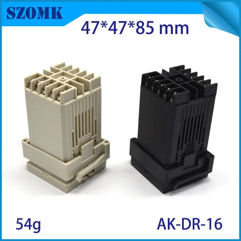 szomk plastic din rail enclosure PLC plastic box for electronics project instrument case junction box (2)