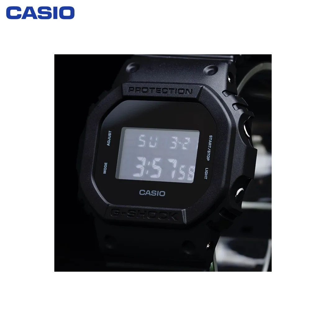 Наручные часы Casio DW 5600BB 1E мужские электронные на пластиковом ремешке|Спортивные