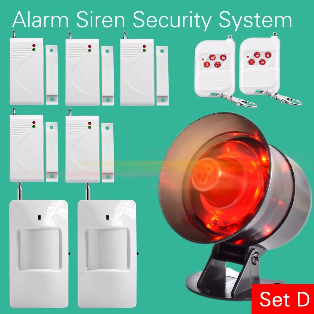 Loudly Easy DIY setting Simple to operate Wireless Home House Alarm