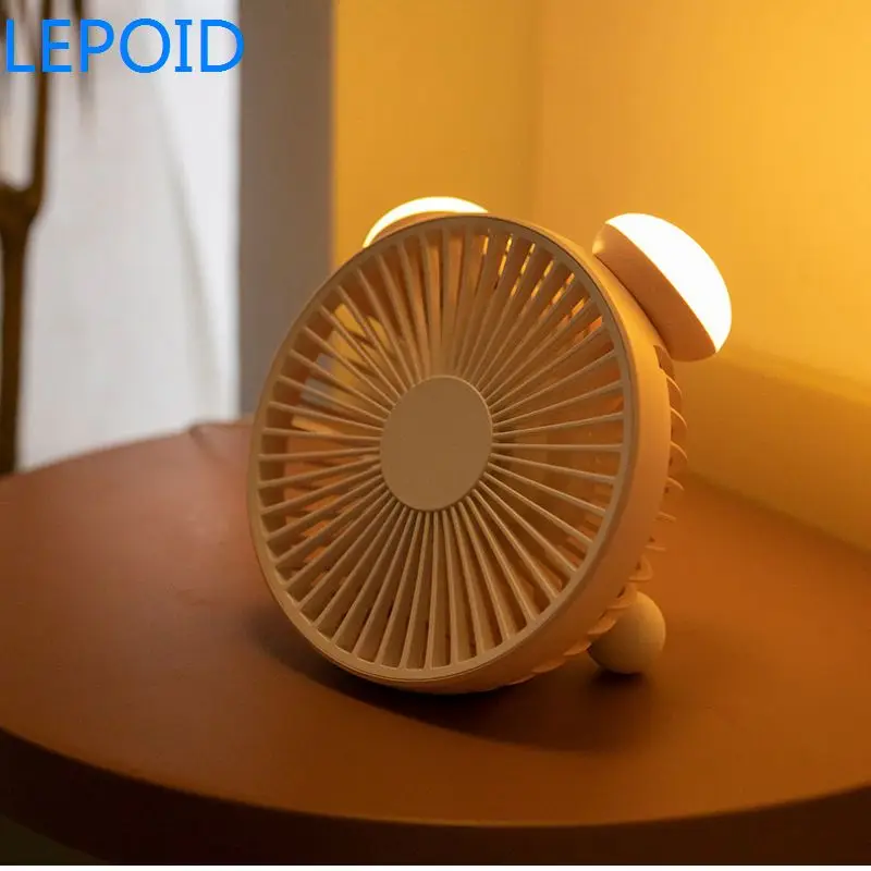 LEPOID ручной вентилятор мини Скорость регулируемый USB с светодиодный свет для