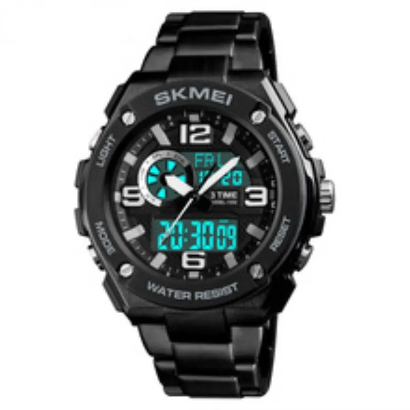 

2018New Luxury Watches Men 3 Time Count Down Chronograph Waterproof Watch Alarm saatler Men Wristband Relogio Masculino Military