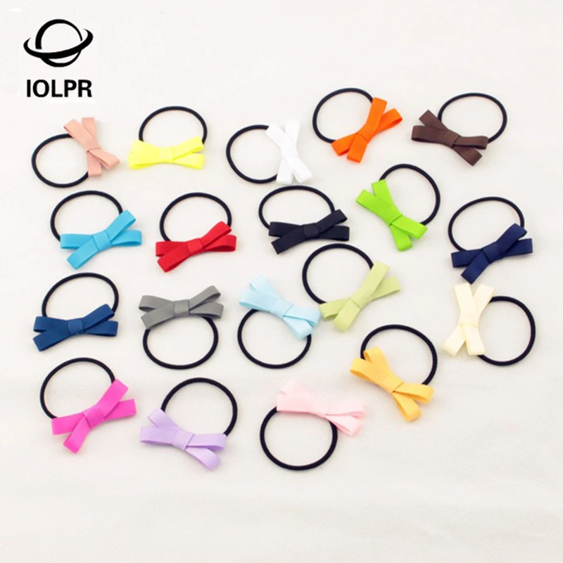 2016 headband Polyester kids soft summer hair accessories girl's Black rubber band Korean hair ring elsa hair bows hello kitty