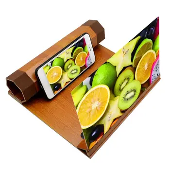 

12" Wooden Folding Mobile Phone Screen Magnifier HD Video Amplifier Holder Stand