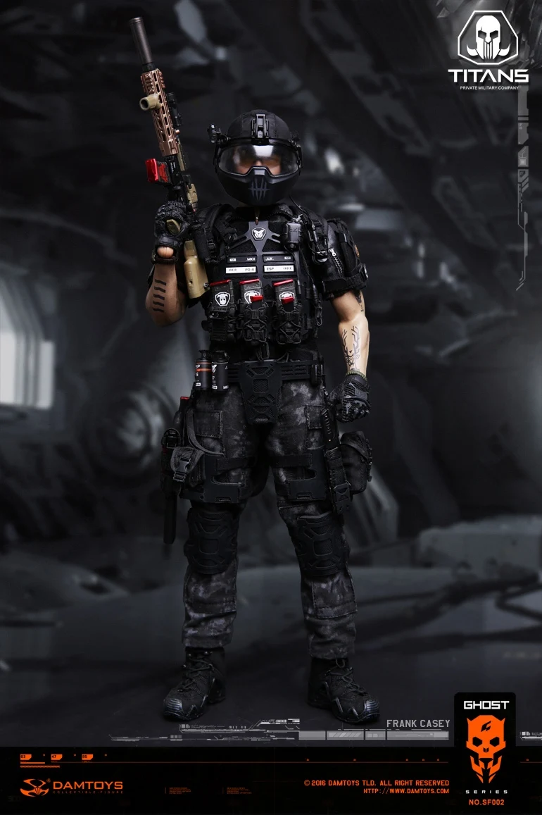 DAM Toys SF002 серия призраков Титаны PMC Фрэнк Кейси 1/6 фигурки|Игровые фигурки и