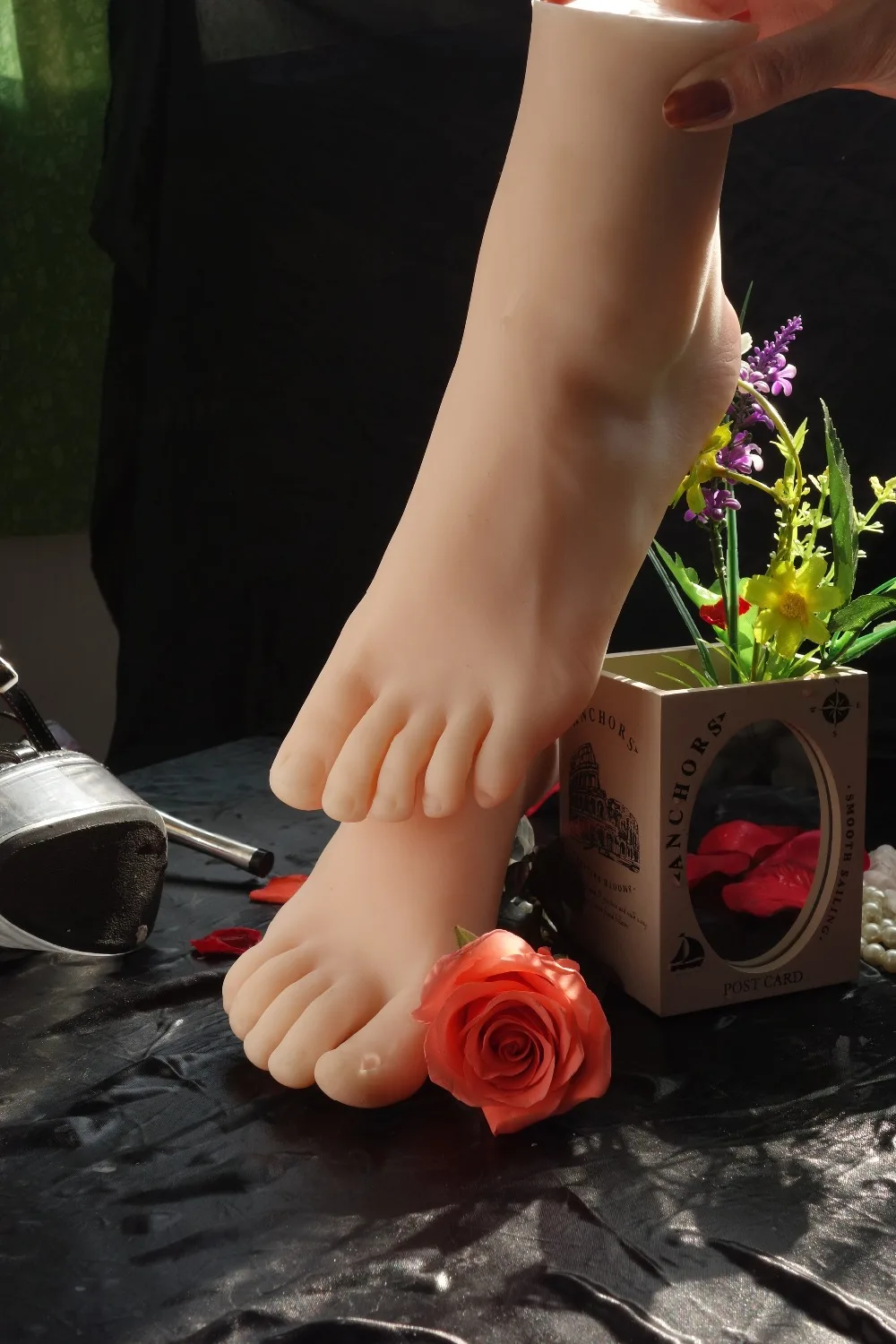 Имитация человеческой ступни Модель дисплея Женская ступня силиконовая форма