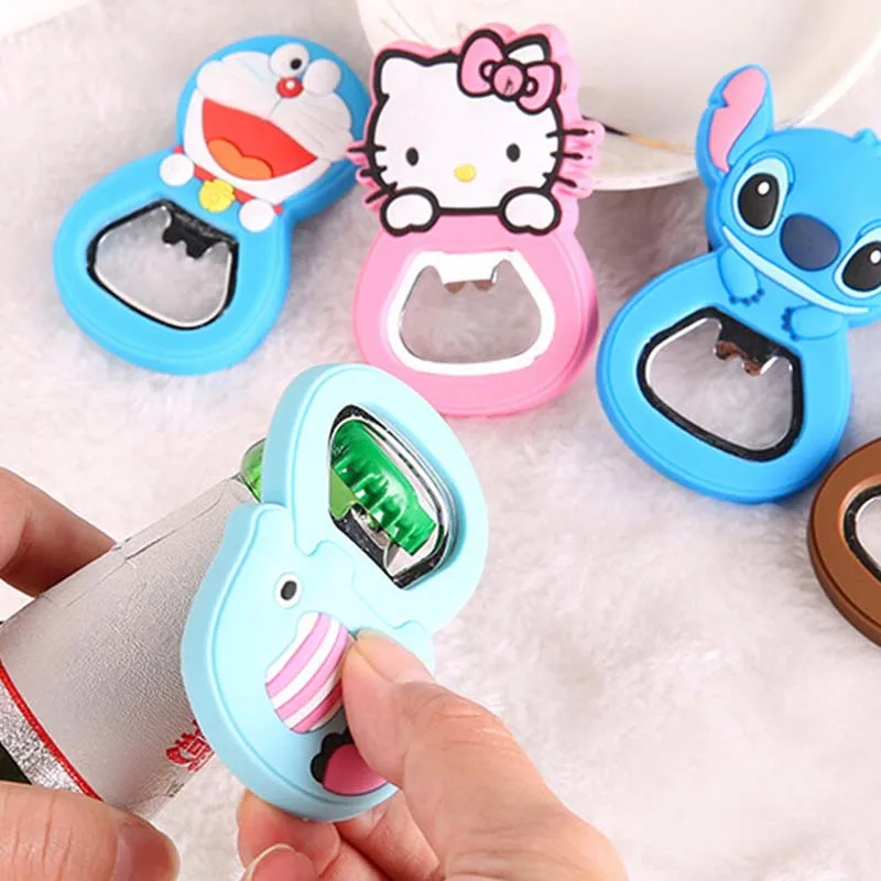 

Cartoon silicone multi-function bottle opener creative beer bottle opener
