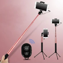 Mirror Selfie Stick Tripod For iPhone 6 6s plus 5 5s Samsung Xiaomi 3 5mm Handheld