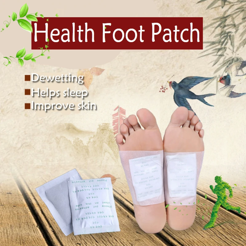 10Pcs/Bag Fashion Herbal Detox Foot Pads Patches Feet Care Medical Plaster Foot Remover Relieving Pain Foot Massager