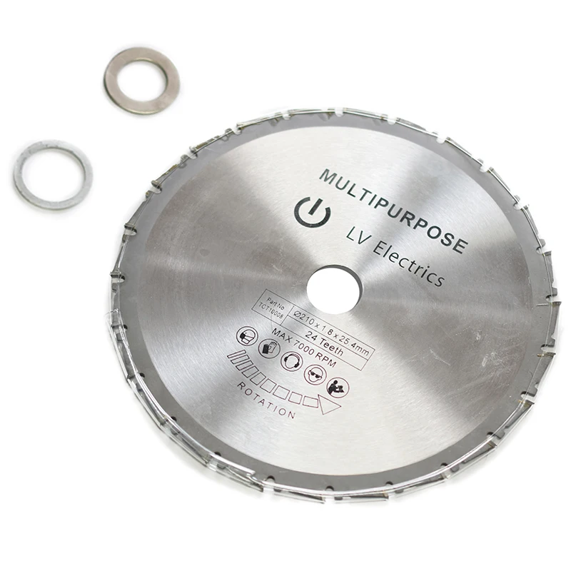 1pcs 210mm Wood Cutting Metal Circular Saw Blades 24T for Tiles Ceramic Wood Aluminum Disc Diamond Cutting Blades