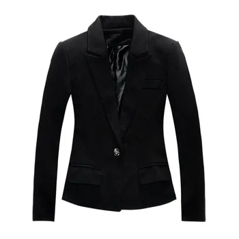 

New Brand Black Blazer Plus Size Women Blazers and Jackets Slim OL Work Wear Blazer European Style Blaser Feminina blazer women