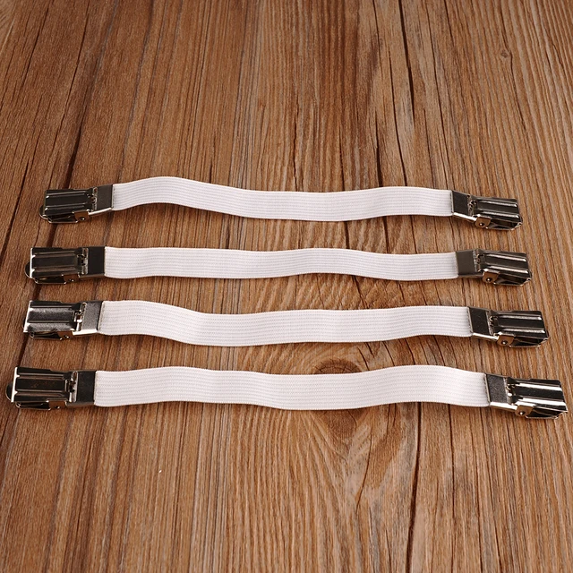 4 pcs lot multipurpose bed sheet fasteners mattress elastic holder elastic sheet grippers