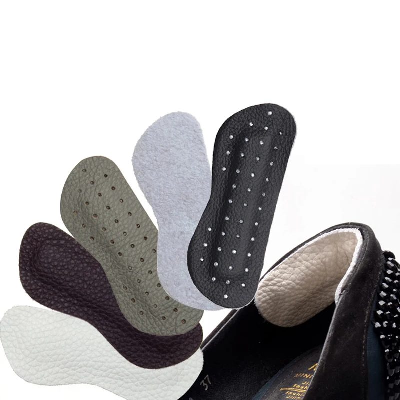 1 Pair Genuine Leather Gel Silicone Shoes Pad Insoles Women's High Heel