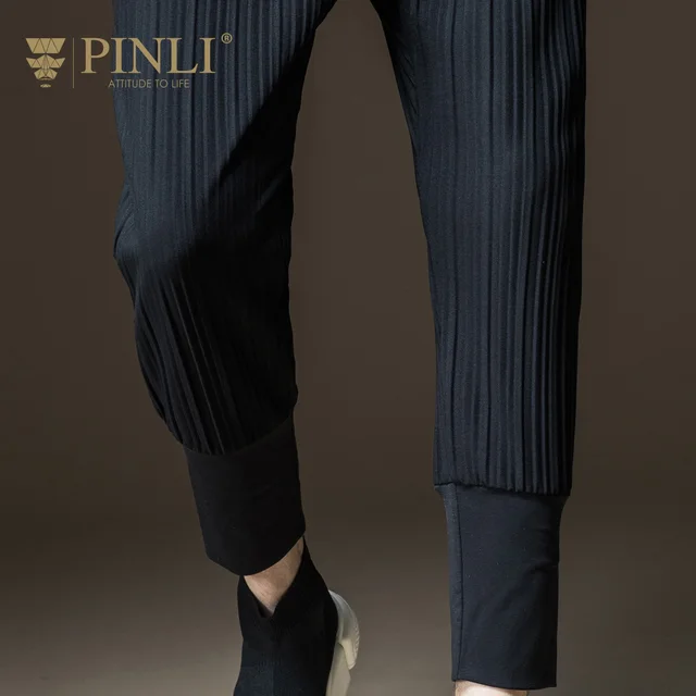 2018 Jogger Pinli New Arrival Fashion Midweight Mid Products Made In The Autumn Of Men’s Slim Fold Upon Nine Pants B173117081