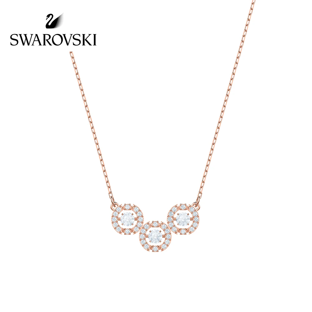 

Original Genuine Swarovski SPARKLING DC Dancing Crystal Colors Delicate and Charming Women's Necklace Jewelry 5465275