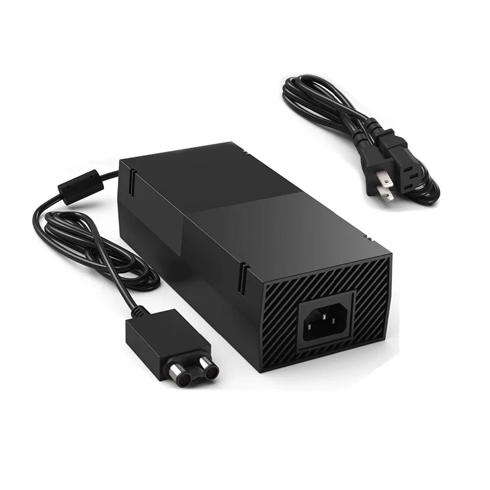 

Power Supply Brick, Power Cord Accessory Kit Replacement for Xbox One 100-240V AC Adapter Power Charger Box Console with EU Plug