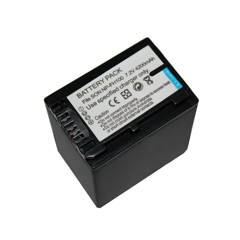 1pcs 4200mAH NP FV100 NP FV100 NPFV100 Rechargeable Camera Battery For