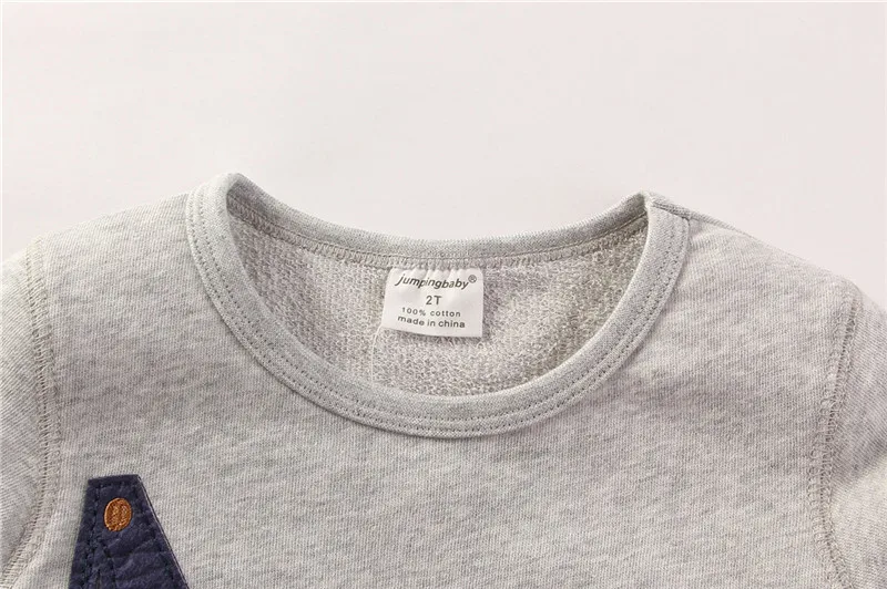 2016 New Children Boys Autmn Winter Cotton T-shhirt For Jumpingbaby Brand Kids Child Girls Full Sleeve O-neck Tees Clothing07