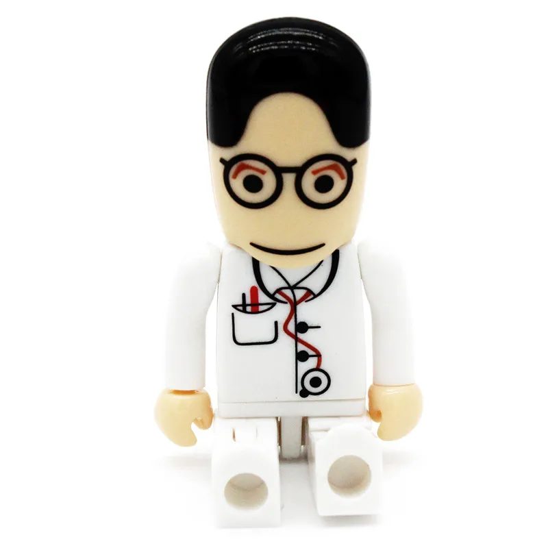 F JASTER mini Doctors USB флэш-накопитель для стоматолога флэш-накопитель подарок мультфильм Флешка 4 ГБ 16 ГБ 32 ГБ 64 ГБ u диск - Цвет: F