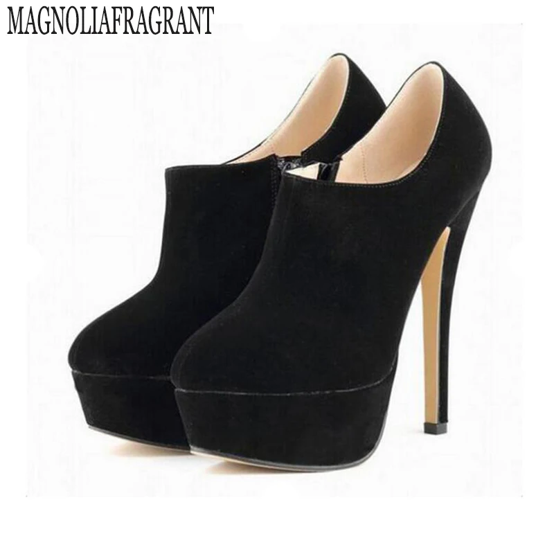 

2017 high quality high heels women shoes Dongkuan large size shoes waterproof Taiwan, Europe and flannel bare boots w885