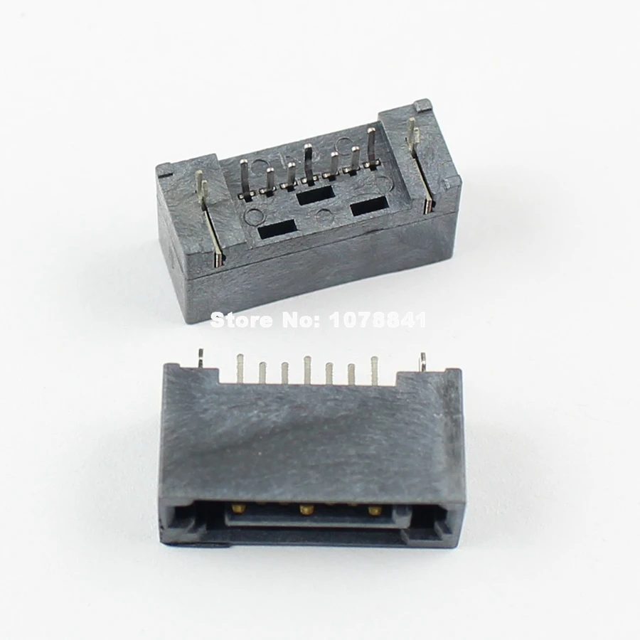 

10 Pcs Per Lot SATA Type A 7 Pin Straight DIP Male Connector For Hard Drive HDD