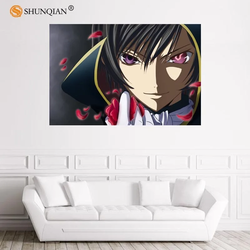 

Nice Code Geass Poster Custom Satin Poster Print Cloth Fabric Wall Poster Print Silk Fabric Print Poster