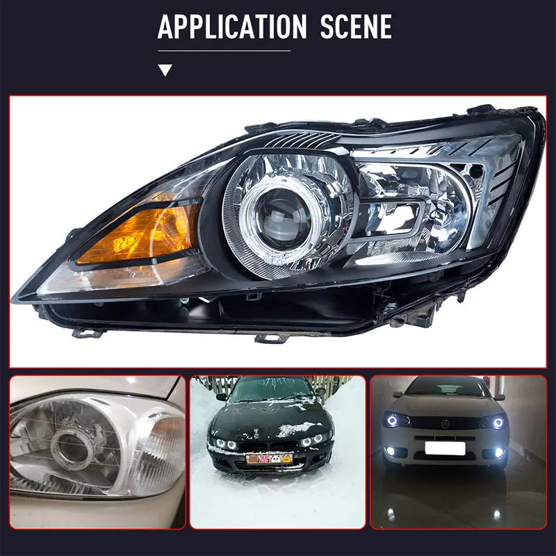 2 шт. 2,5 дюймов Автомобильный головной светильник bi xenon HID angel eyes автомобильный проектор Объектив Bi led WST светильник для использования лампы H1 с H4 H7 автомобильный Стайлинг