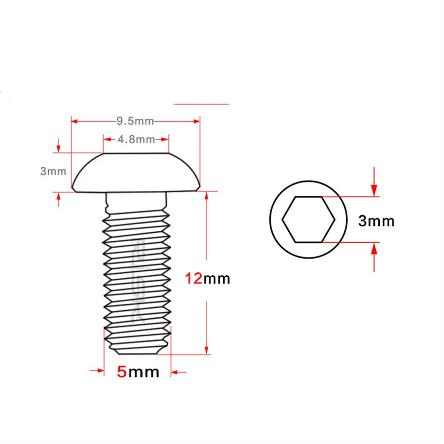 Высокое качество M5x12mm титановый Ti держатель болтов для бутылки велосипеда T25 M5* 12 мм Клетка для бутылки с водой Винт