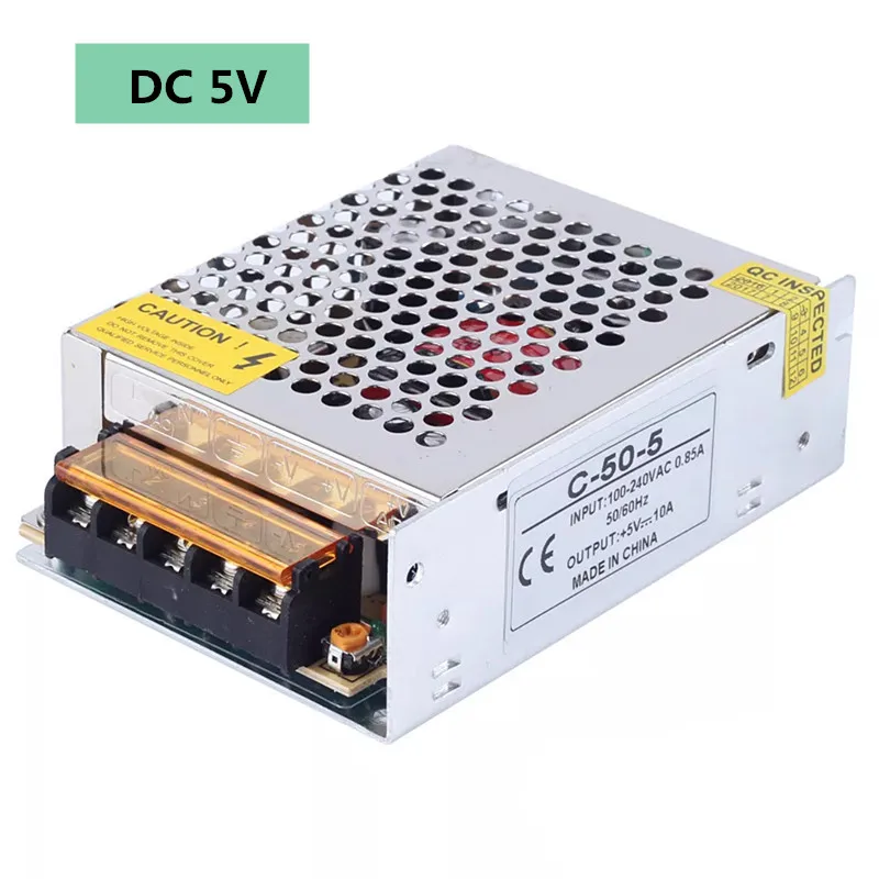 Высокое качество AC100 265V 110В 220В к DC5V 4A 6A 10A 40A 60A светильник CCTV трансформаторы