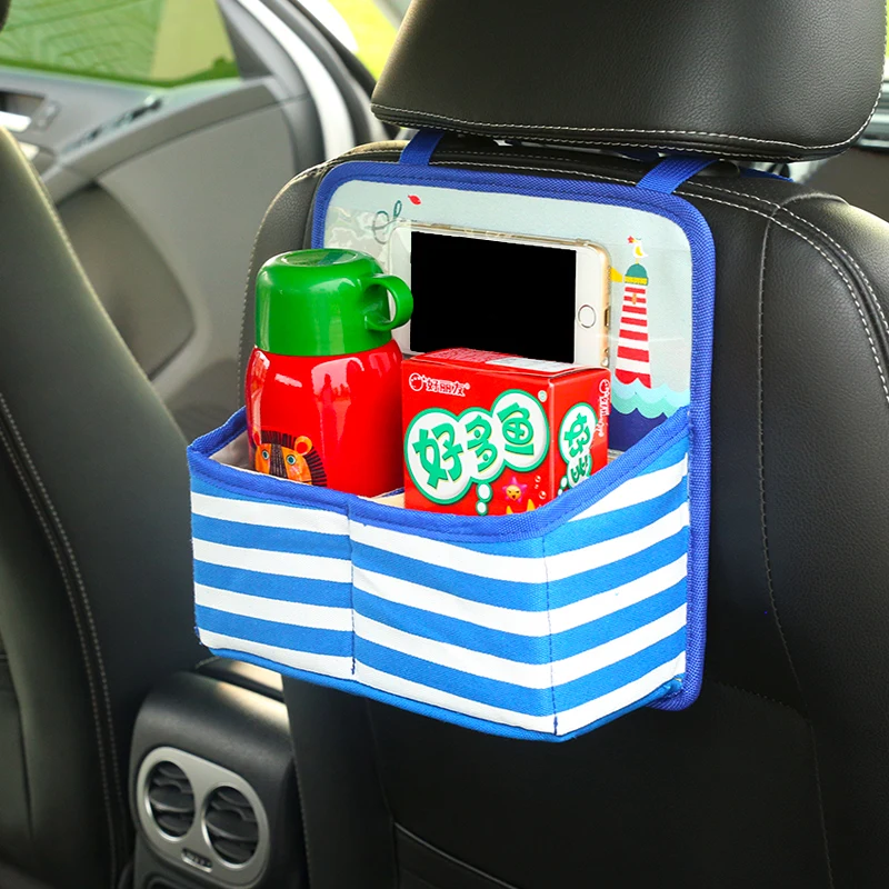 Creative cartoon car seat storage bag hanging bag car back seat storage bag car back storage bag