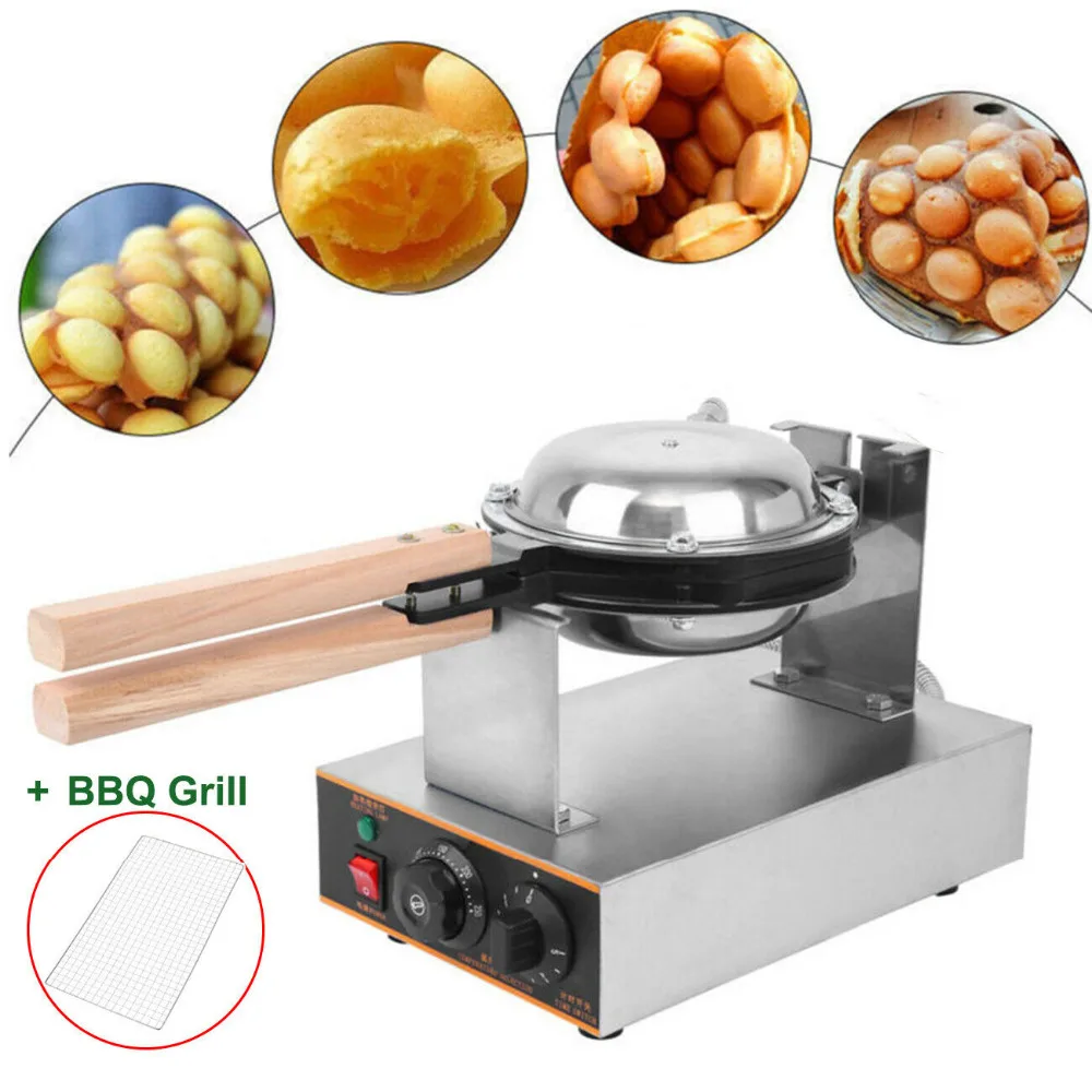 (Ship from US ) Electric Egg Cake Waffle Baker Machine Puff Waffle