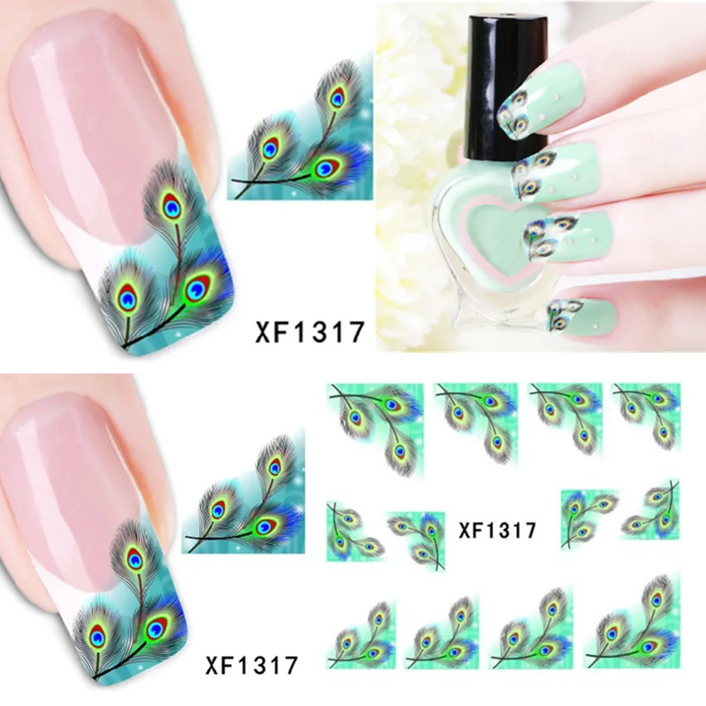 DIY Designs Women Nail Art Stickers Butterfly Tie Decals Water Sliders Manicure Decorations Tips Nail Stickers Nail Art Decoration Nail Decals 1sheets
