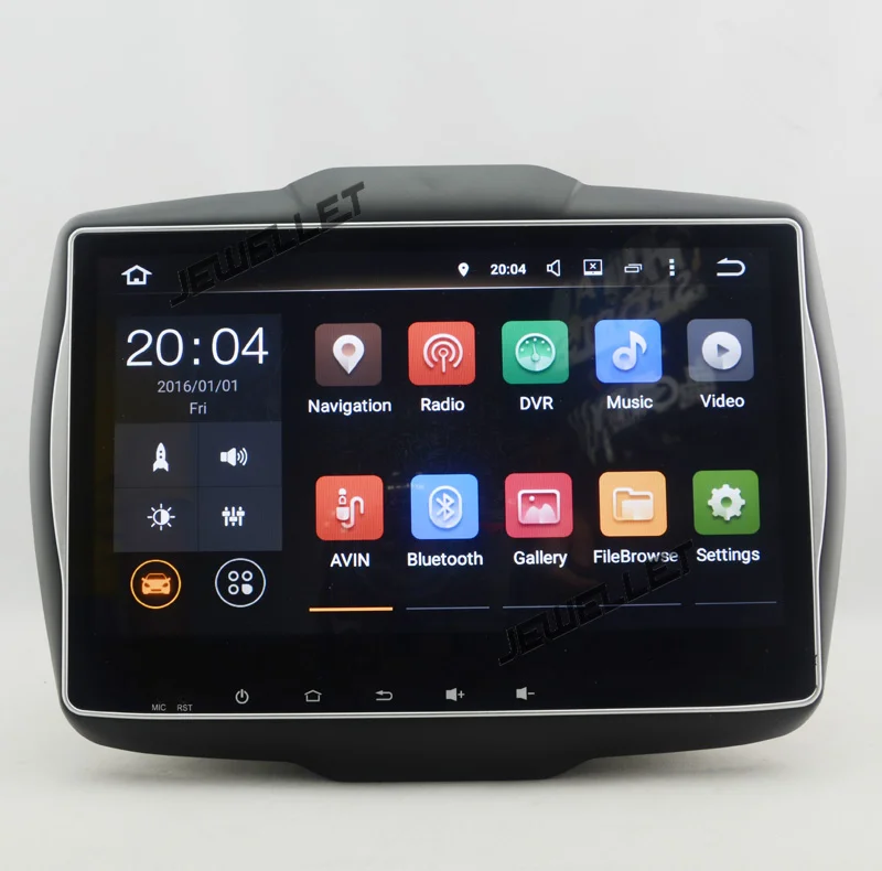 Discount 10.1" Quad core Android 9.0 Car GPS radio Navigation for Jeep Renegade 2015-2017 with 4G/Wifi DVR OBD 8