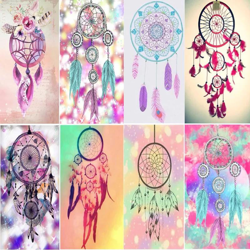 

Dreamcatcher Diy Diamond Painting Cross Stitch Embroidery Patterns Rhinestones Decoration Diy Needlework Home Decor Gift