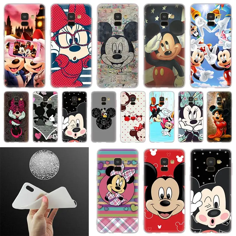 

Mickey Soft Cover Phone Case For Samsung Galaxy A50 A10 A20 A30 A40 A60 A70 A6 A8 Plus A7 A9 2018 A3 A5 2017 A90