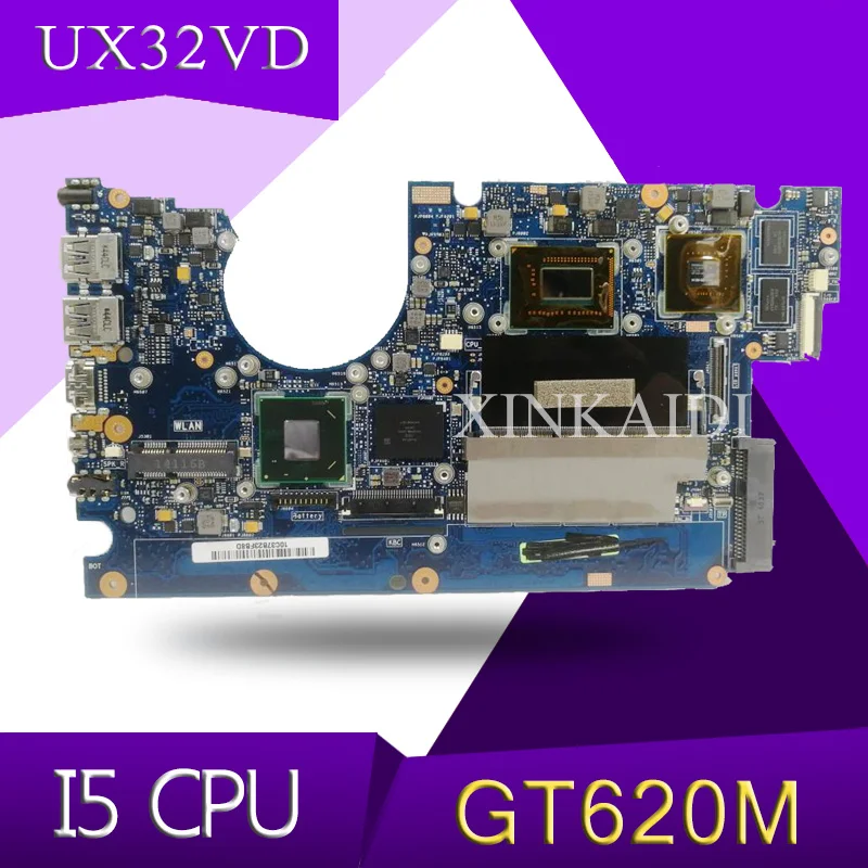 Xinkaidi UX32VD Moederbord Voor Asus UX32V UX32VD Laptop Moederbord I5 Cpu GT620M 2 Gb Ram Originele Test Moederbord Moederbord Xinkaidi UX32VD Moederbord Voor Asus UX32V UX32VD Laptop Moederbord I5 Cpu GT620M 2 Gb Ram Originele Test Moederbord Moederbord