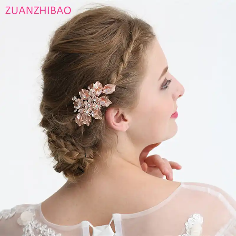 2019 Australia Crystal Delicate Handmade Bridal Hair Comb Hair