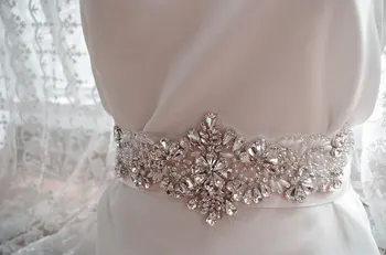 

rhinestone applique for bridal sash, vintage design with top quality, super delicate