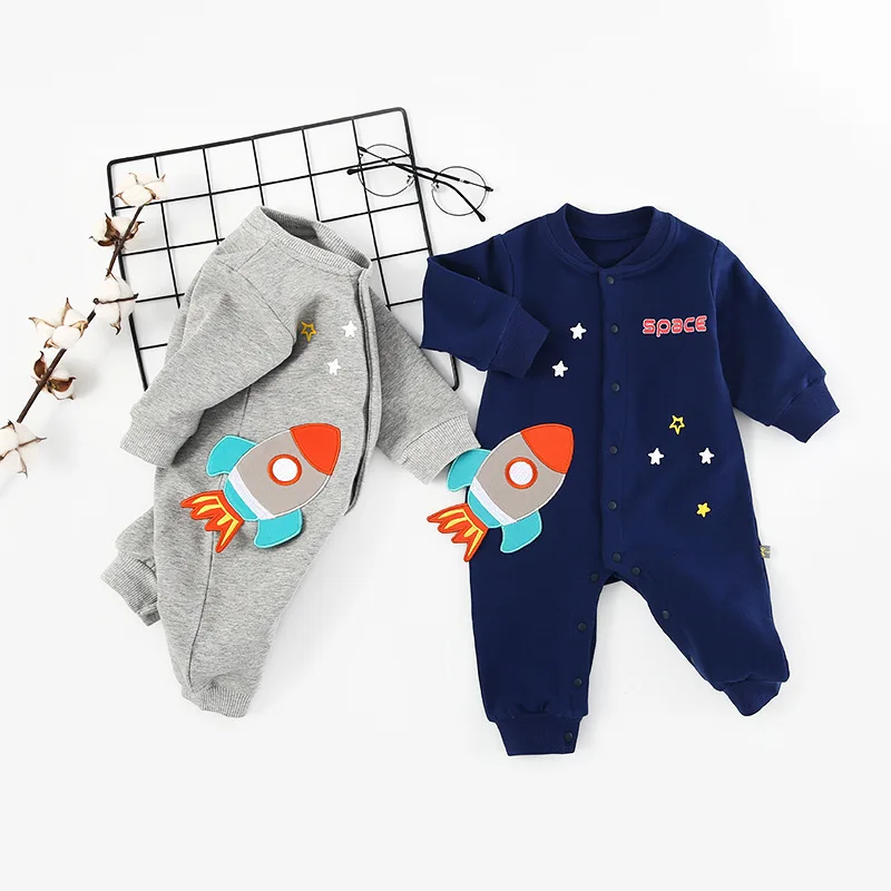 

Organic Cotton Baby Clothes Autumn Long Sleeve Newborn Boys Rompers Winter Casual Toddler Jumpsuits One Pieces Infantil Overalls