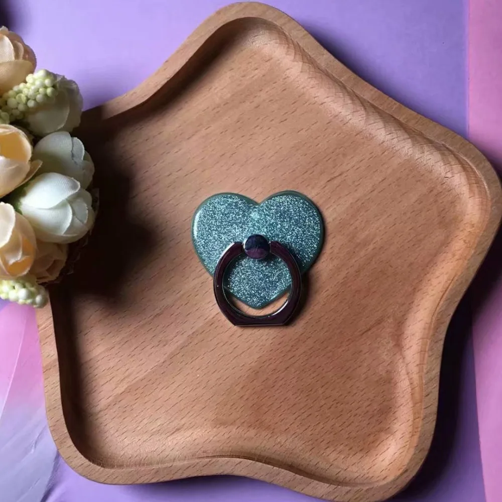 Finger Ring Mobile Phone Smartphone Stand Holder For iPhone X 8 7 Plus Glitter For Samsung Cell Smart Round Phone holder Mount