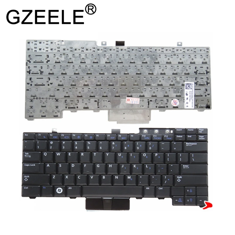  GZEELE US keyboard for Dell Latitude E6400 E6410 E5500 E5510 E6500 E6510 for Precision M2400 M4400 