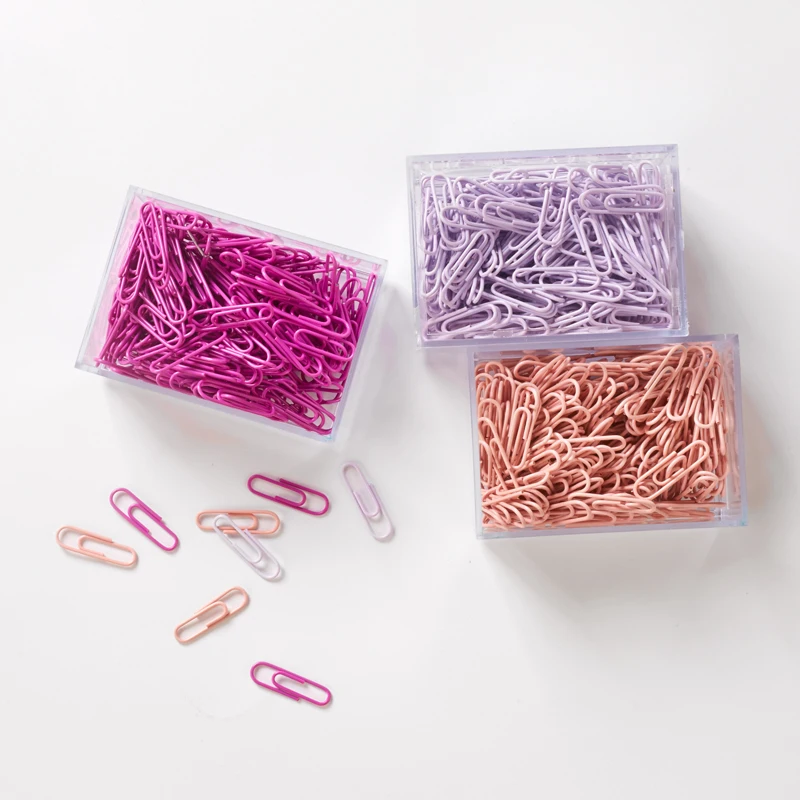 

200pcs/lot 70 pcs/lot mixed colorful paper clips different sizes