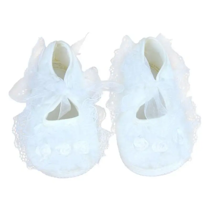 

New Retail White+Pink Tenis Infantil Menina Fast Shipping Baby Pre-Walker Shoes Rose Flowers Newborn Baby Shoes Soft Shoes