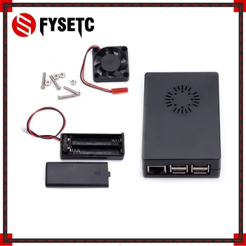 

Raspberry Pi3 Model B+ ABS Case Black Plastic Box + Battery Case Box + 5V 2.5A Power Charger Adapter For Raspberry Pi 3B+