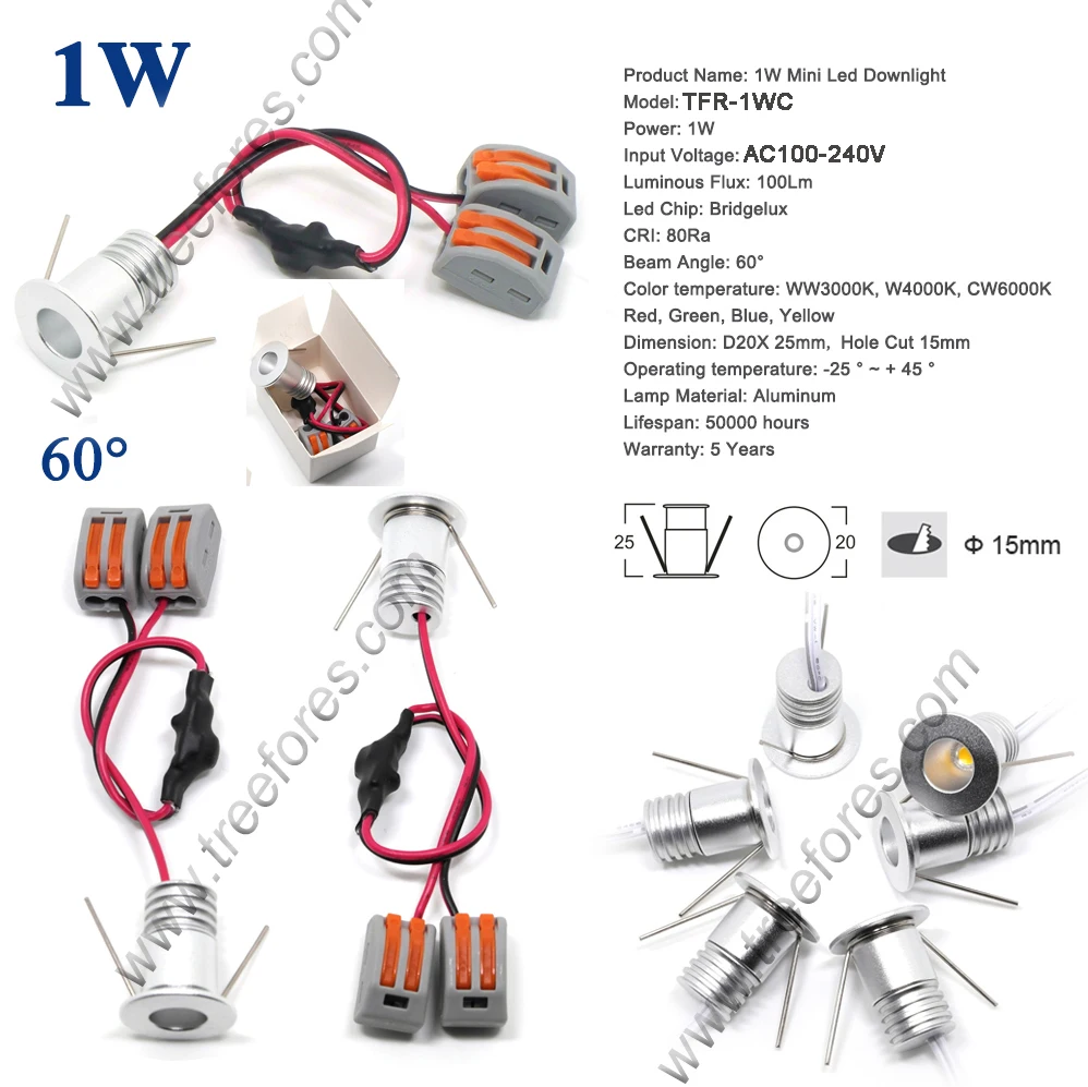 1W 2W 3W 4W AC 110V 120V 220V 230V 240V Mini LED Bulb Lamp Downlight for KTV Bar DJ Spot Lighting