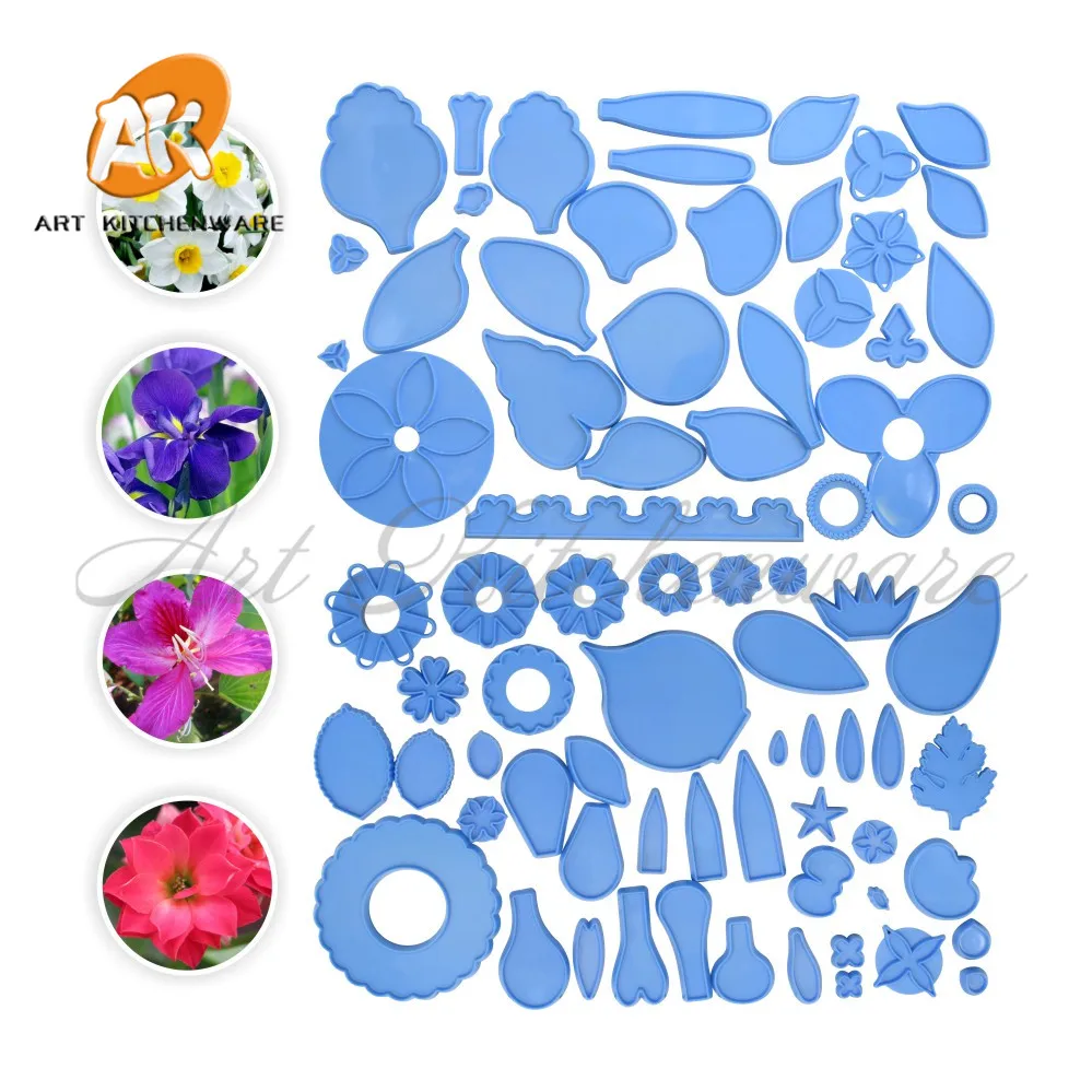 

DIY Original Flowers & Foliage Cutters Fondant Cutter Cookie Cutter Set Cup Cake Decorations Sugarcraft Pastry Cake Tools LC-020