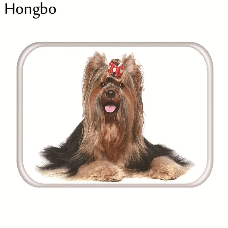 Hongbo модный Придверный коврик в виде милых животных, фланелевый Придверный коврик для входной двери с милыми собаками, домашние уютные ковры, домашний декор, кухонные коврики - Цвет: 9
